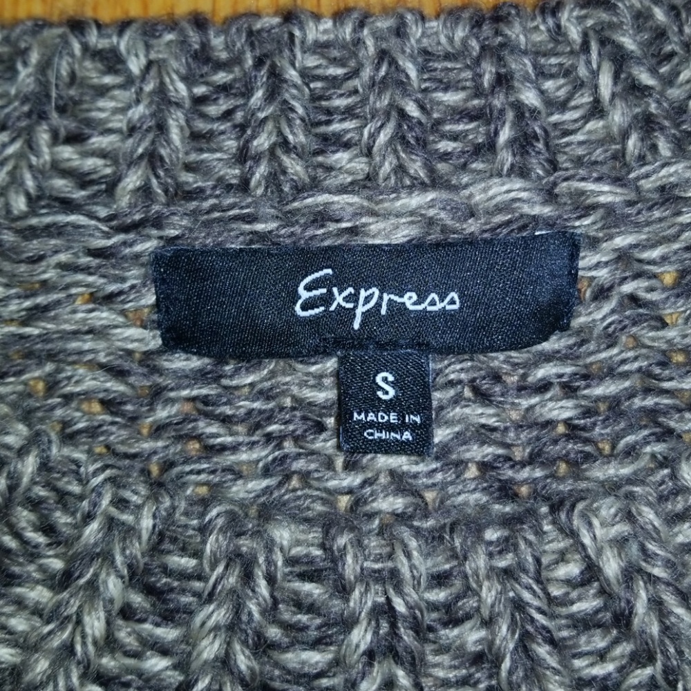 Cable Knit Cropped Express Sweater - image 3